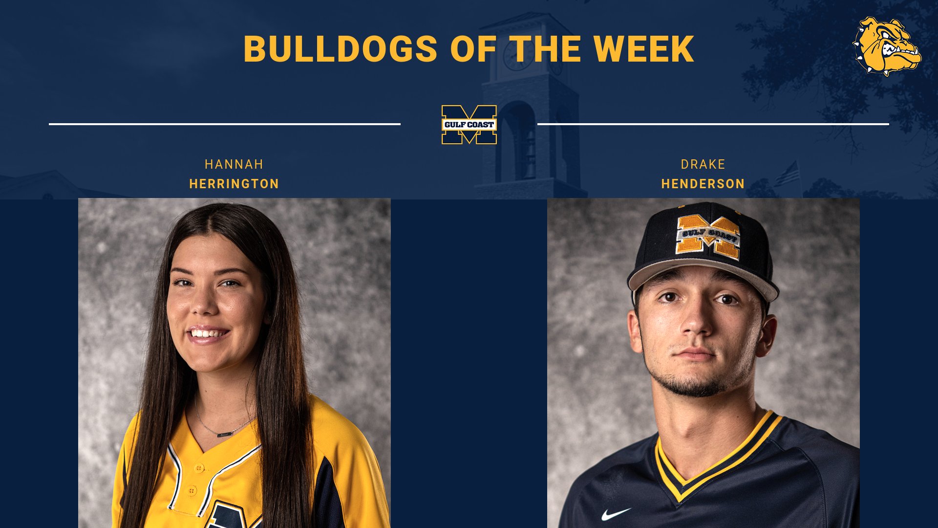 Herrington, Henderson named Bulldogs of the Week