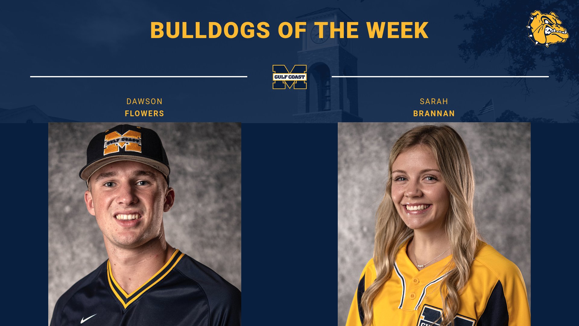 Flowers, Brannan named Bulldogs of the Week