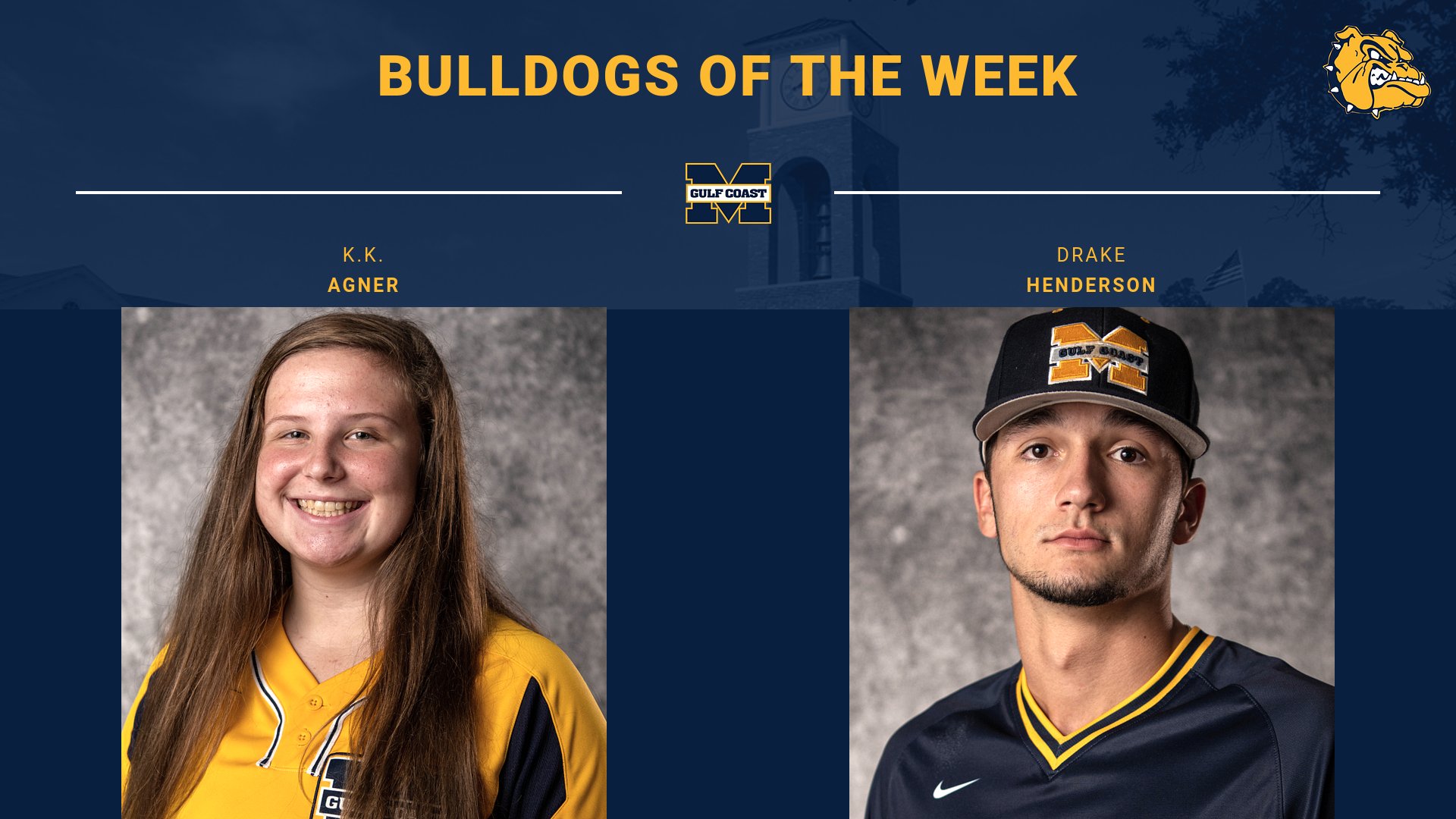 Agner, Henderson named Bulldogs of the Week