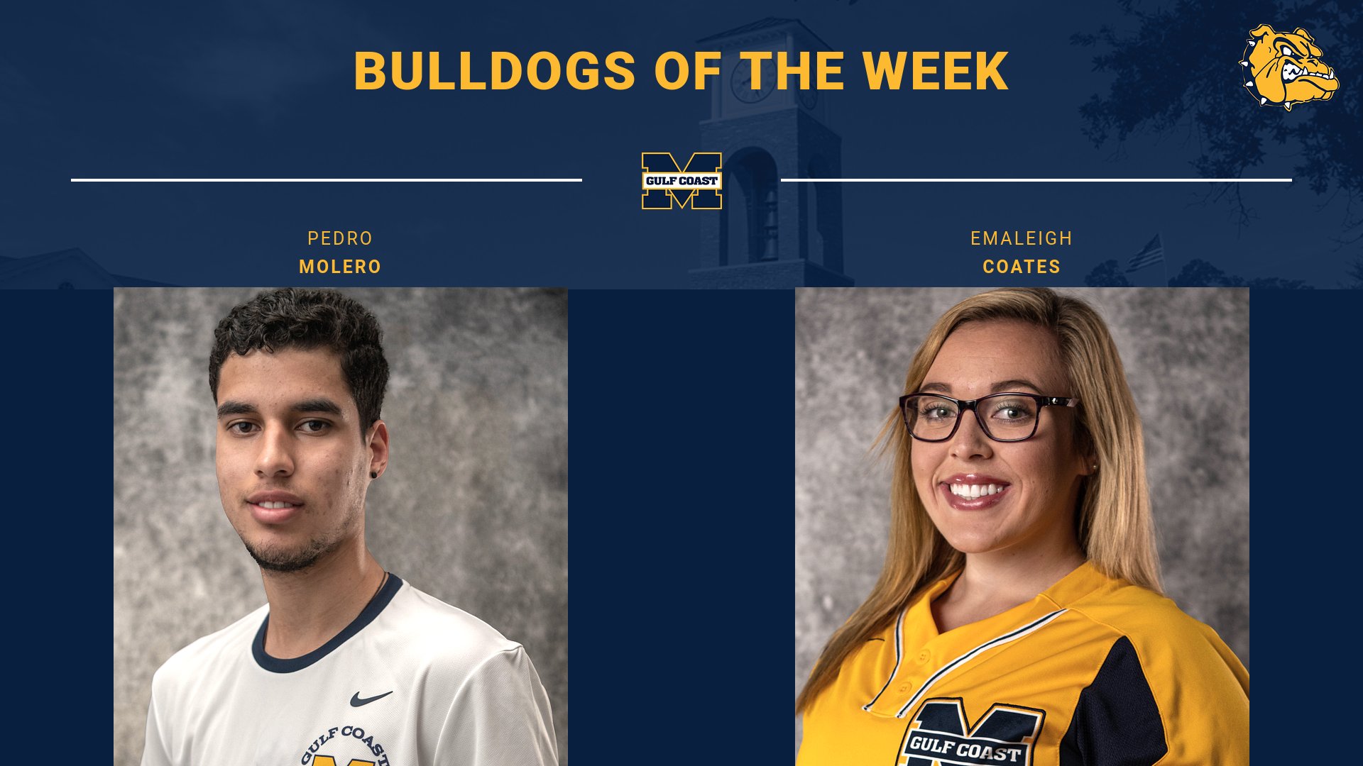 Molero, Coates named Bulldogs of the Week