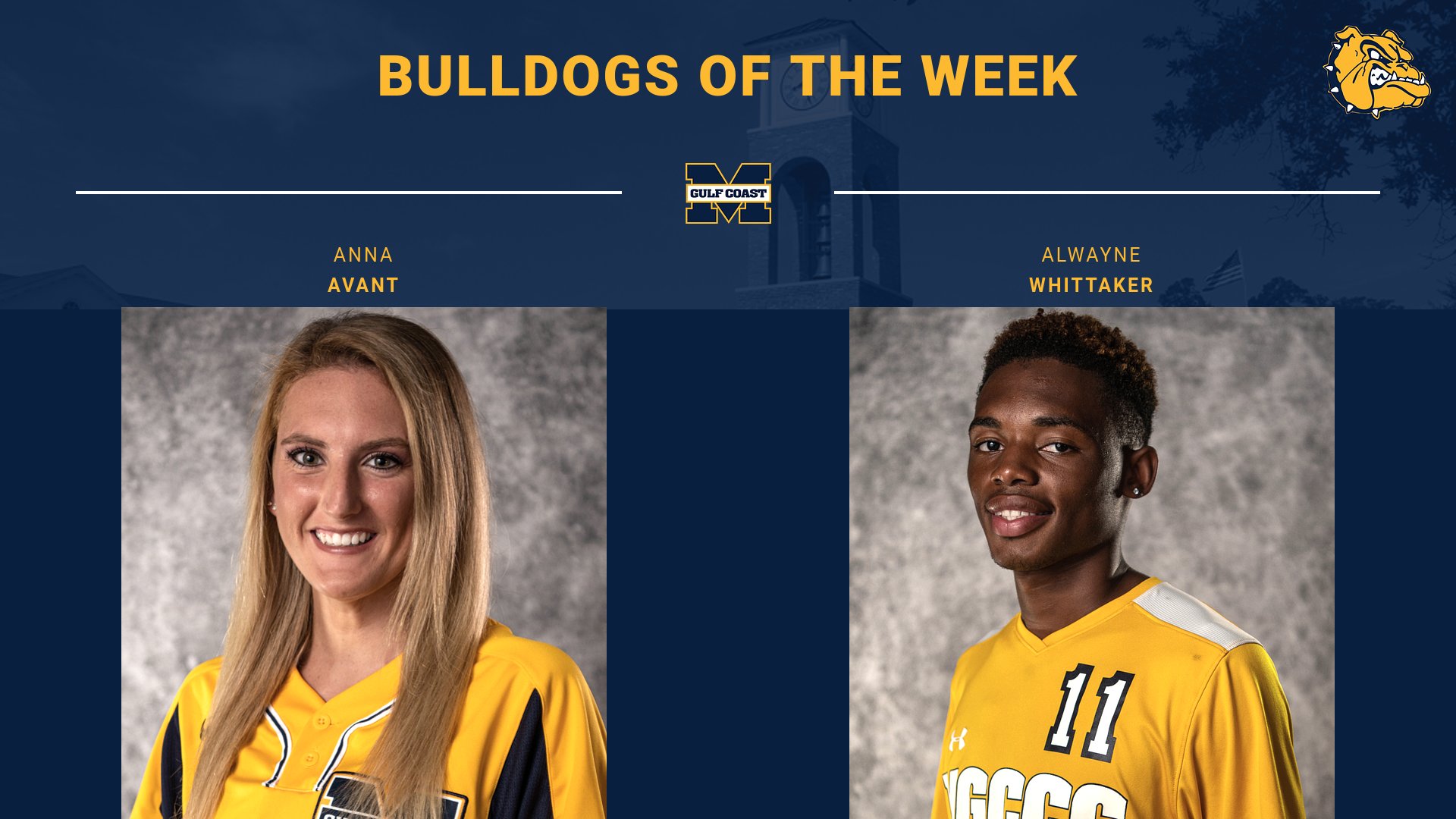 Avant, Whittaker named Bulldogs of the Week