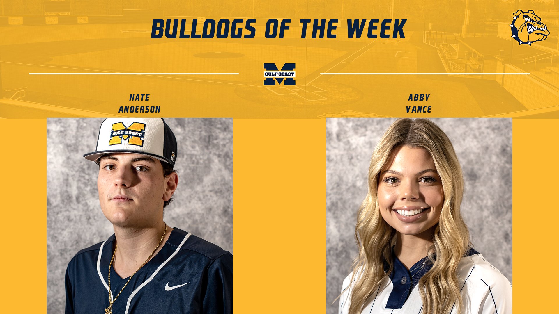 Anderson, Vance named Bulldogs of the Week