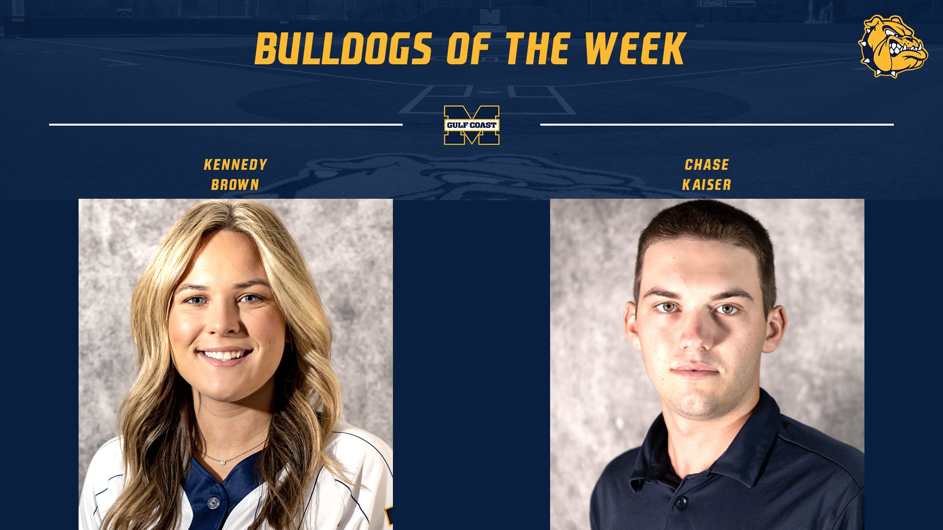 Brown, Kaiser named Bulldogs of the Week
