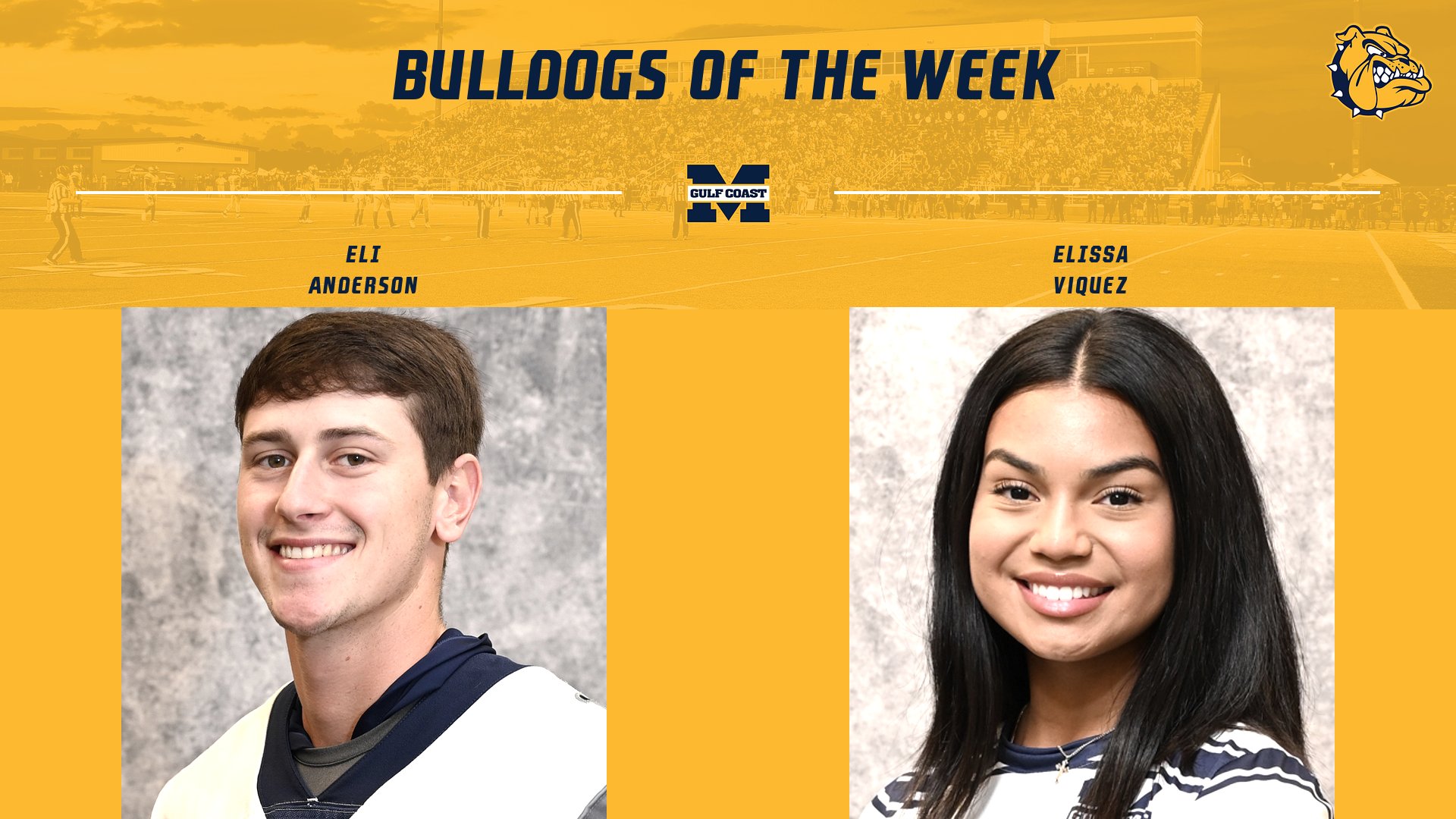 Anderson, Viquez named Bulldogs of the Week