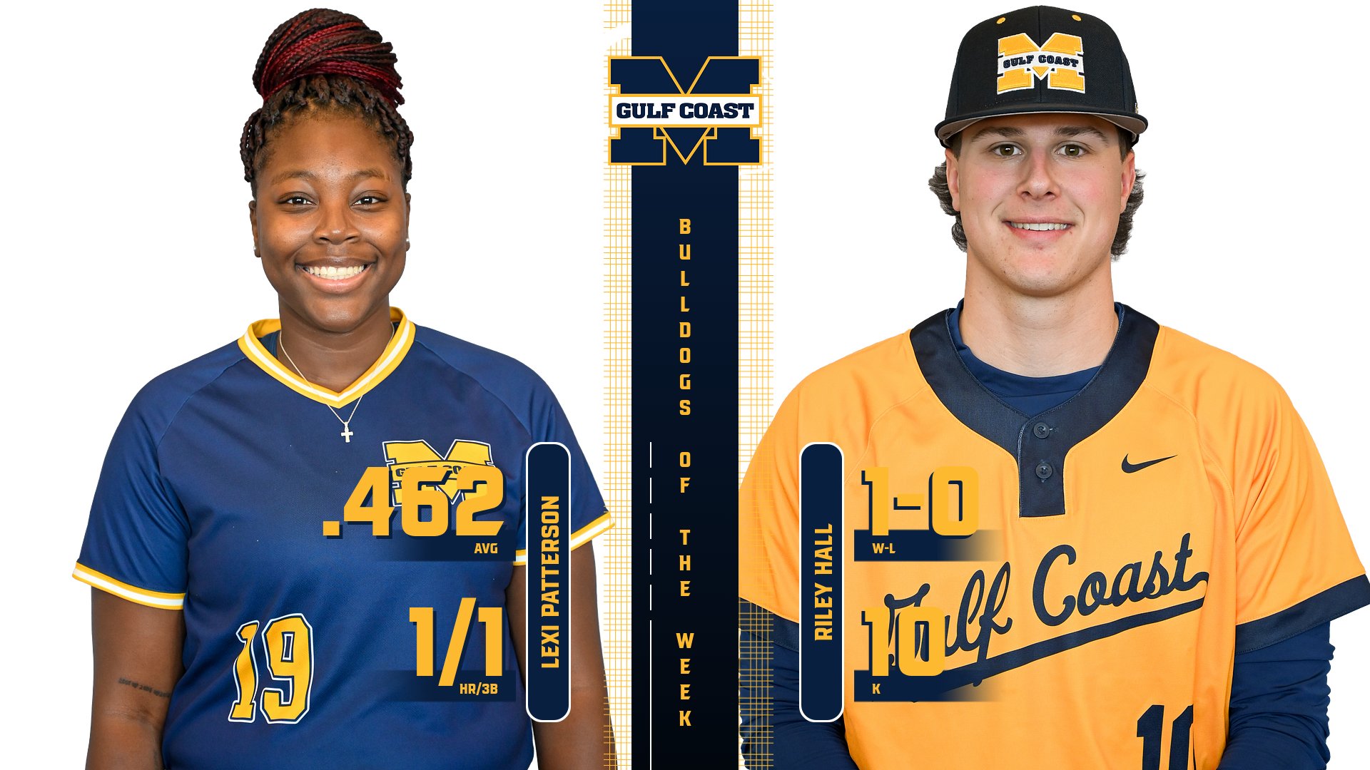 Patterson, Hall named Bulldogs of the Week