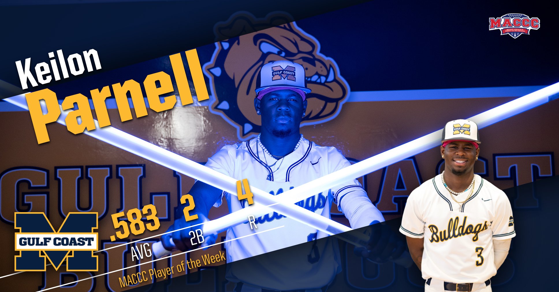 Parnell sprints to MACCC Player of the Week
