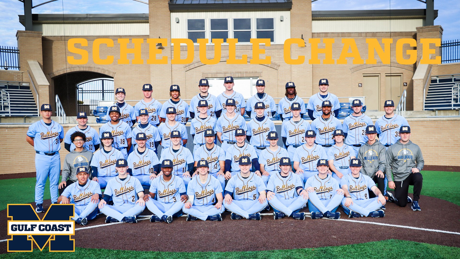 Baseball playing at home Saturday