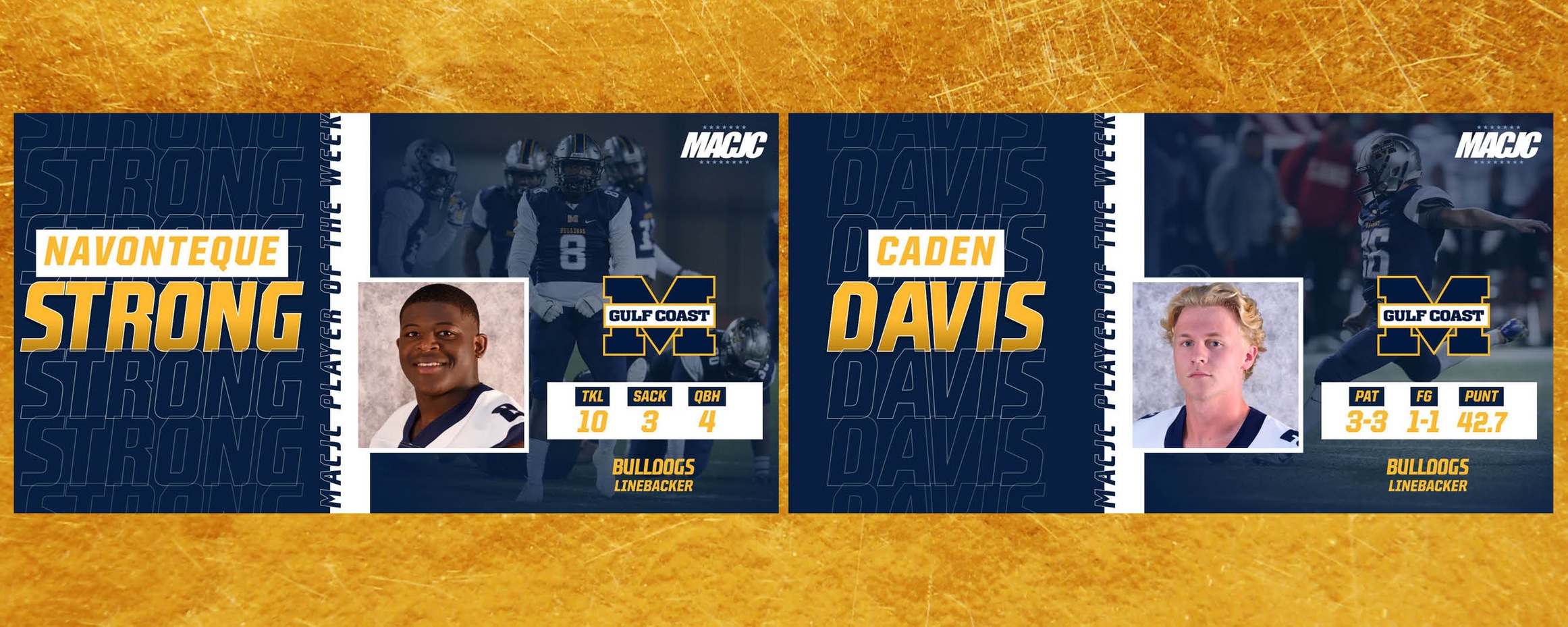 Strong, Davis win MACJC honors