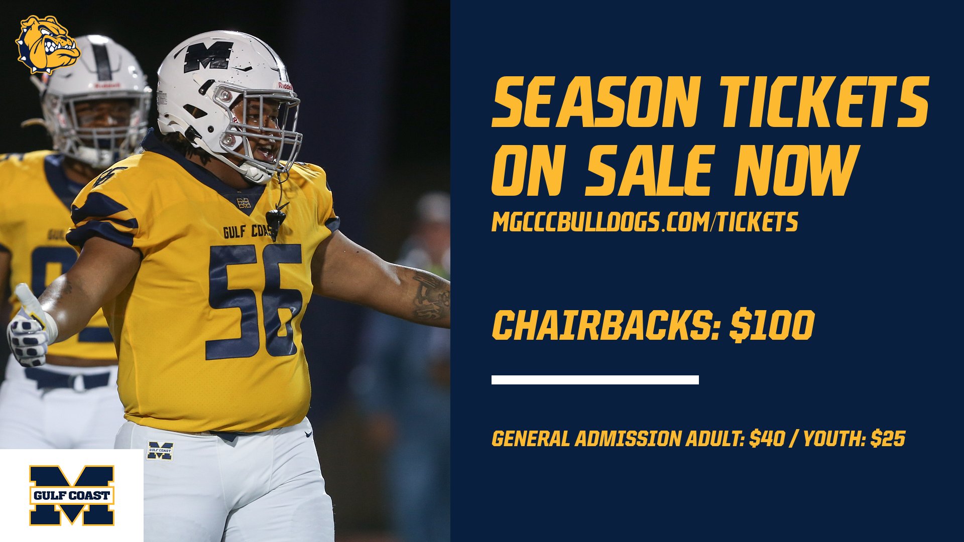 Football season tickets are on sale now