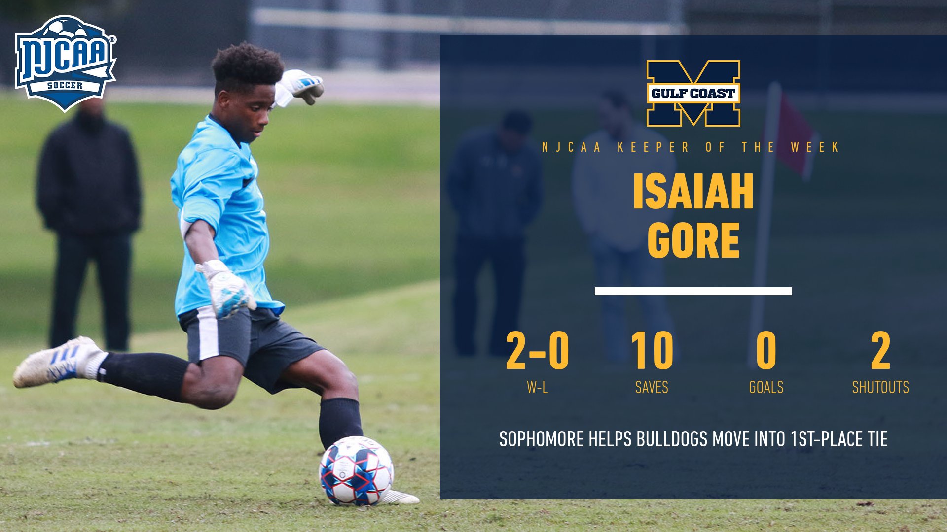 Gore grabs NJCAA award
