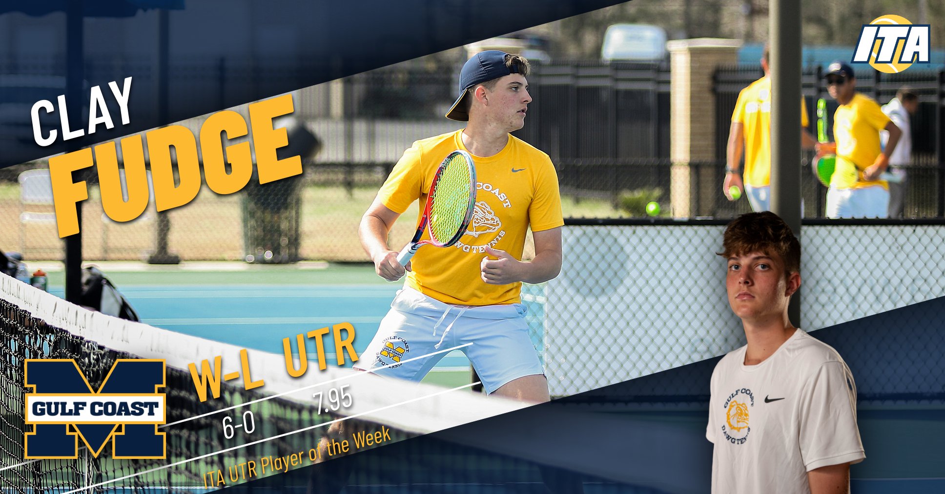 Fudge wins ITA UTR Player of the Week