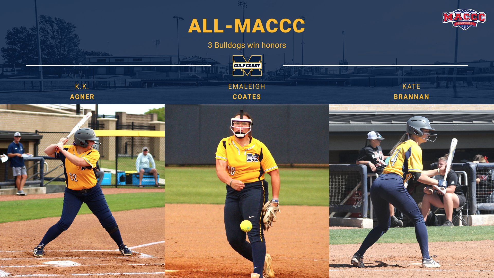 Agner leads 3 Bulldogs on All-MACCC team