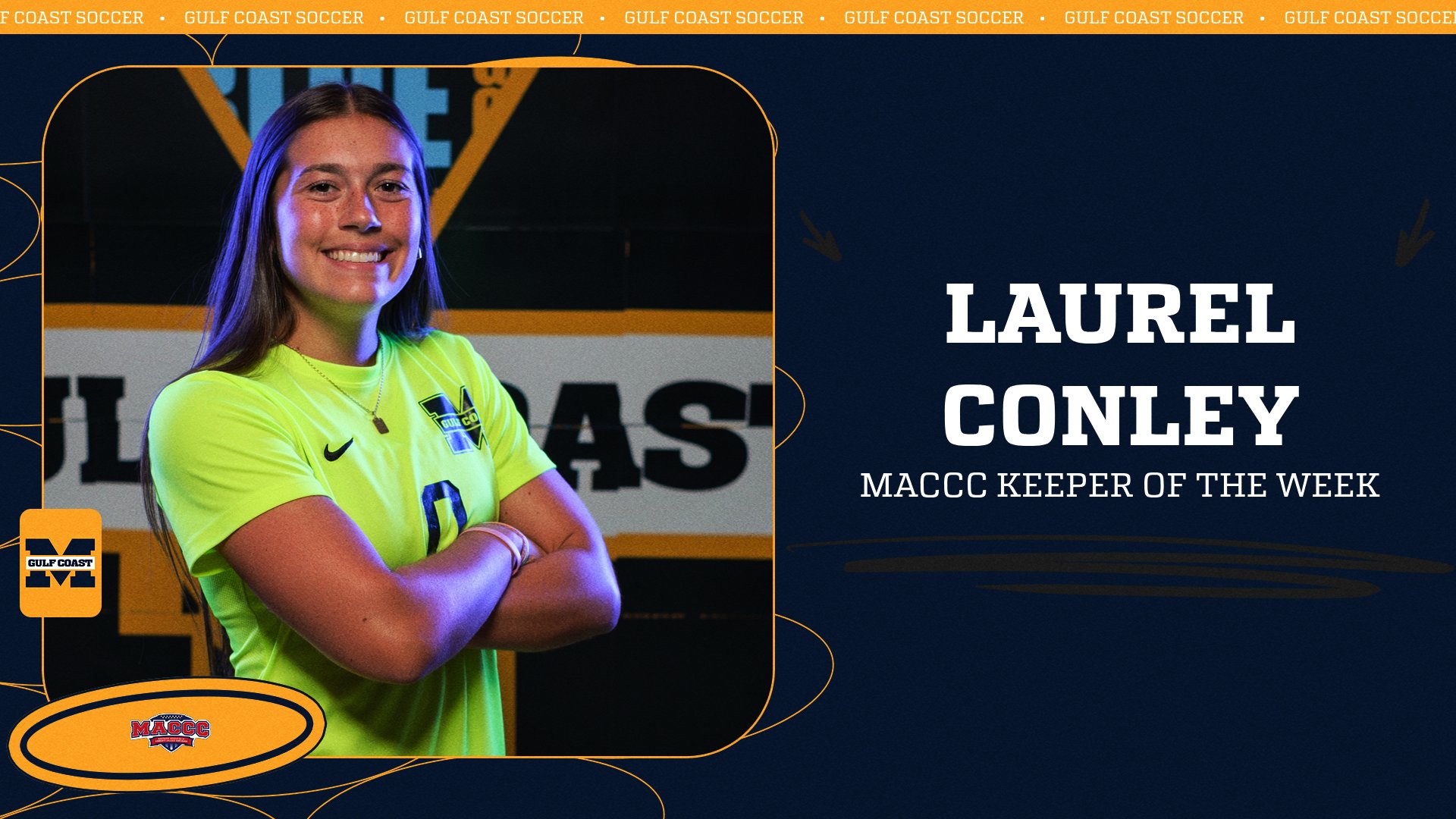 Conley snags 3rd MACCC Keeper of the Week